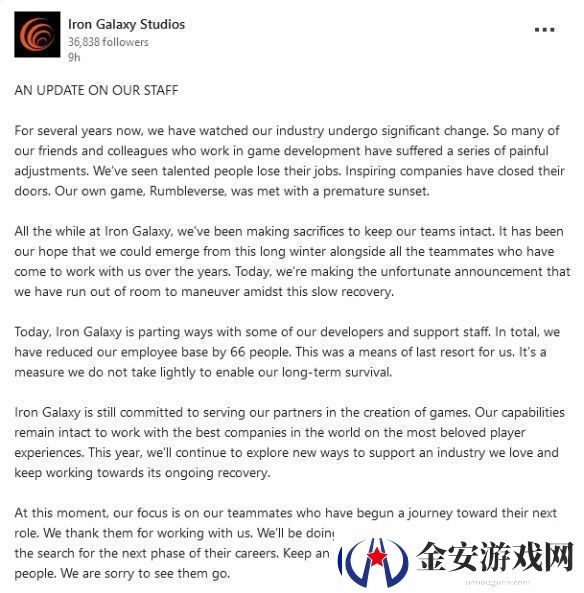 杀手本能开发商裁员近四分之一！已是最后手段！
