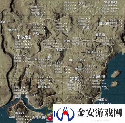 绝地求生刺激战场沙漠地图哪里最肥