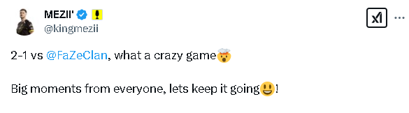 Vitality战胜FaZe