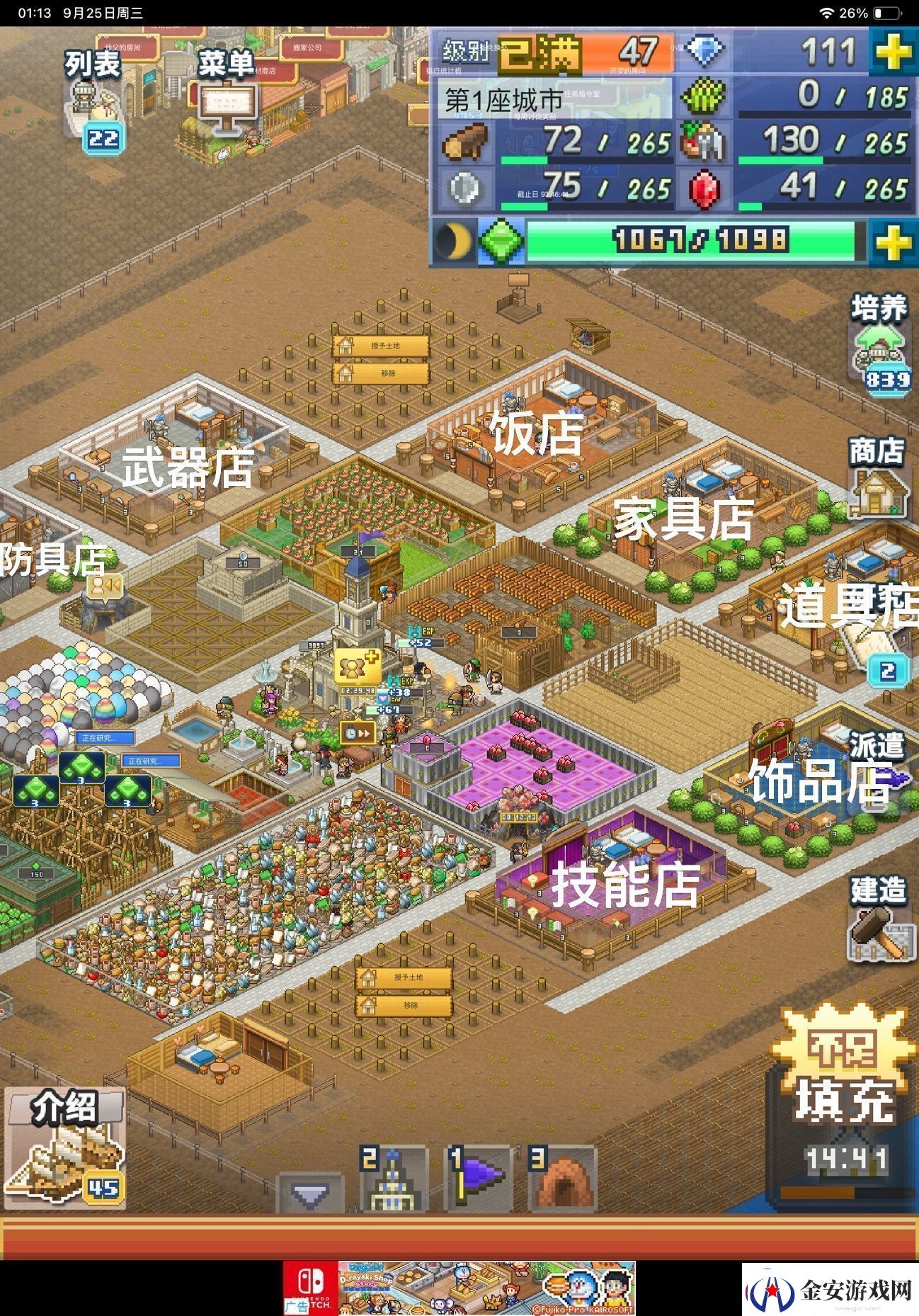 王都创世录一城前期参考布局